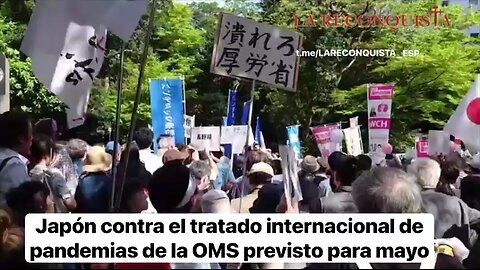 Japón - más tomas de la multitudinaria protesta contra la dictadura global sanitaria de la OMS