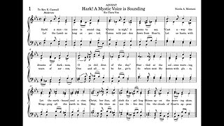 1. Hark! A Mystic Voice is Sounding (St. Gregory Hymnal)