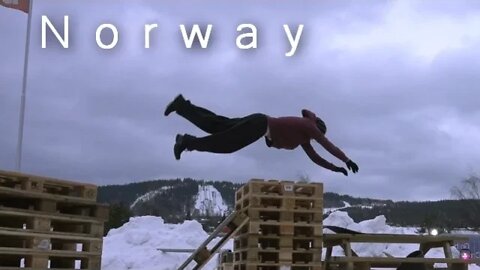 Winter Parkour In Norway Adventure - Assassins Creed