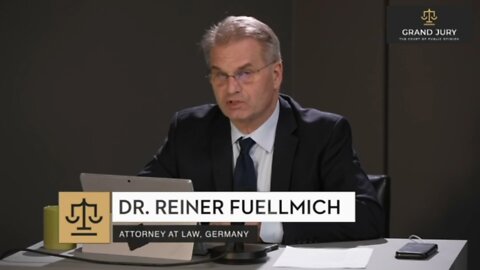 Grand Jury - 05/02/2022 - Jour 1 - Déclaration d'ouverture du Dr. Reiner Fuellmich, avocat, Allemagne - #1