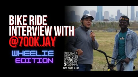 Bike Ride Interviews With @700k.jay | Cycling Show | Bicycle Podcast |Wheelie Kids
