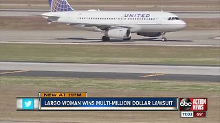 Largo woman wins multi million dollar lawsuit against United after being injured by flight attendant