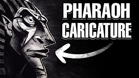 Drawing a Pharaoh Caricature - Time Lapse