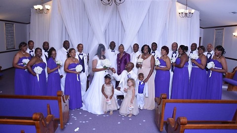 2 year old is a flower girl for the first time, her best friend is the groom