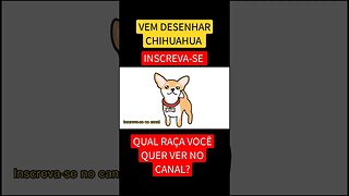 COMO DESENHAR CHIHUAHUA KAWAII FÁCIL #desenho #shorts #desenhofacil #desenholivre