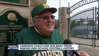 Harrison coach one win away from making high school football history