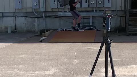 Young Man Practicing Baseball Pitches Throws Ball Into Camera