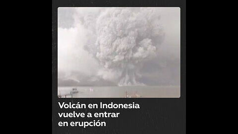 Nueva erupción del volcán Ruang en Indonesia alcanza 5.000 metros