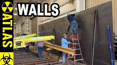 Erecting Walls of an ATLAS Bomb Shelter - MIG Welding