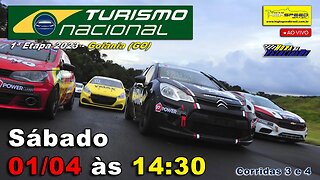 TURISMO NACIONAL | Corridas 3 e 4 | 1ª Etapa 2023 - Goiânia (GO) | Ao Vivo