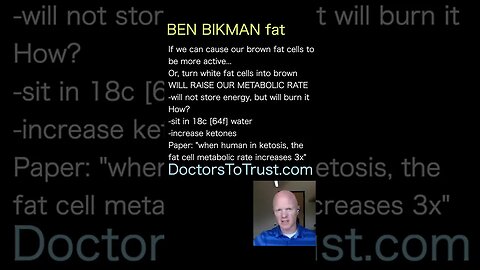 BEN BIKMAN metabolic rate on ketosis? Up 3 times