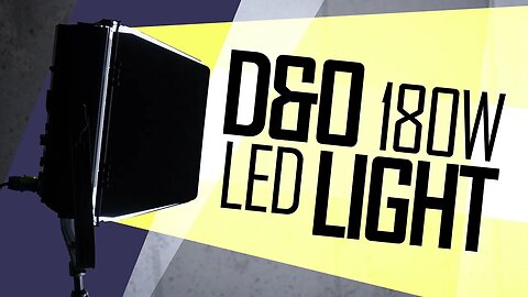 D&O Lighting 180W Bi-color LED Panel Light & 900Wh Battery