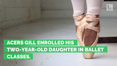 Dad Learns Tiny Daughter's Ballet Routine To Help Her Backstage When She Forgets