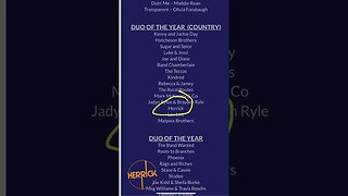 So this happened! Our band is up for "Duo of the Year" again!