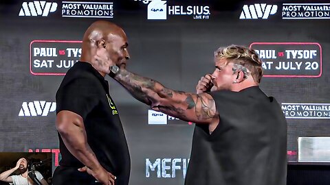 Jake Paul tries to intimidate Mike Tyson