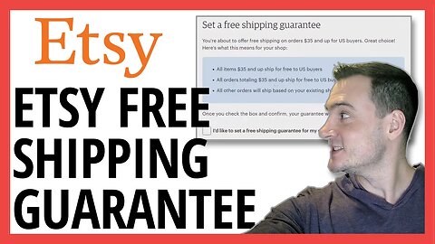 Etsy Free Shipping Guarantee (2020) Offer Free Shipping On Orders $35+ & Improve Placement In Search