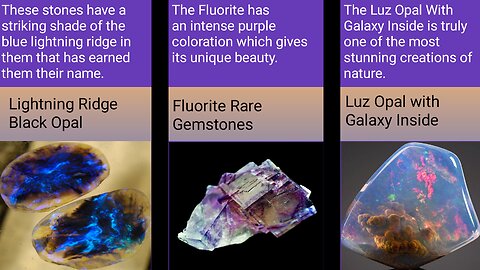 Top 30 Extremely Unique And Beautiful Rare Gemstones in the world.