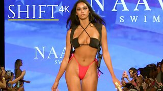 BIKINI MODELS Lexus Bell and Kallil Locklear walk in slow motion 4K / Naava Swim 2022