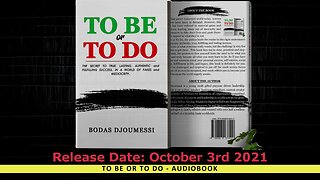 Audiobook TRAILER (TO BE or TO DO)