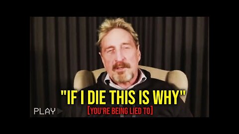 So, he recorded this before they k*lled him... (he knew too much) | John McAfee