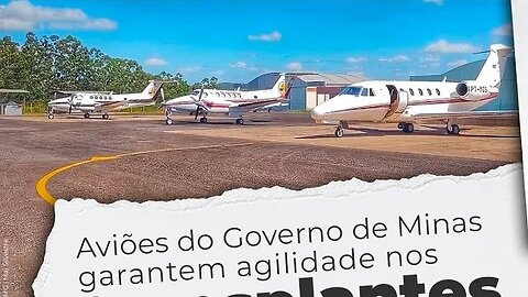 Aviões do Governo de Minas garantem agilidade nos transplantes