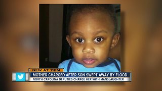 Mother of 1-year-old swept away by hurricane floodwaters charged with involuntary manslaughter