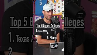 Guess THE TOP 5 BIGGEST COLLEGES?! #shorts #college #ncaa