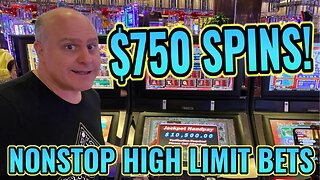 GOING CRAZY IN LAS VEGAS BETTING $750 PER SPIN!