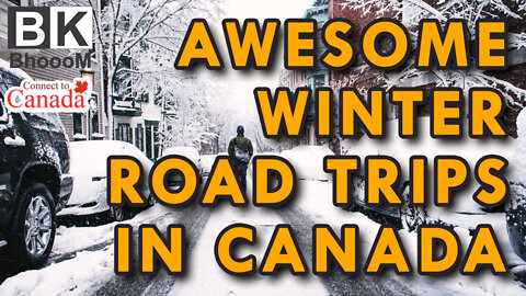 Awesome Winter Road Trips in Canada | Drive in Winter Snow Storm | Winter Ambience in Canada