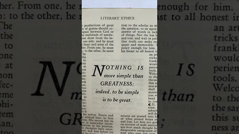 “NOTHING is more simple than GREATNESS; indeed, to be simple is to be great.”💪 –Ralph Waldo Emerson