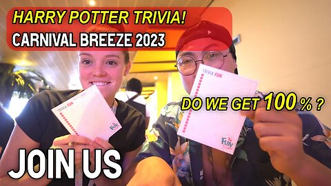 Play Harry Potter Trivia With Us! Carnival Breeze 2023
