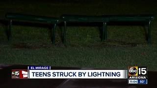 UPDATE: One teen upgraded to stable condition after lightning strike