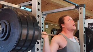 VERY TIRED 157.5 kgs x 6 squat.