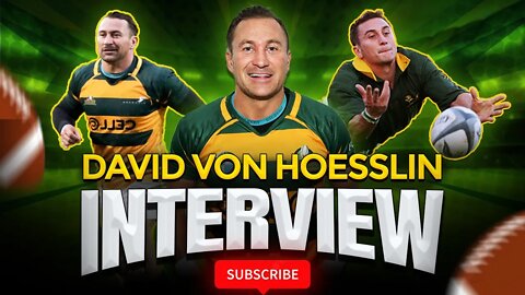 David Von Hoesslin: Springboks career & 1999 Tri-Nations