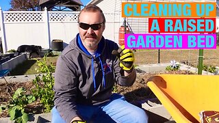 Cleaning up a raised garden bed