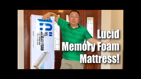 LUCID 10 Inch Gel Memory Foam Bed Mattress Review