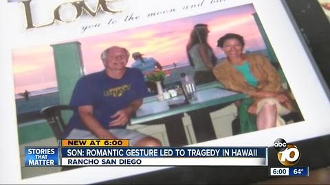 Son: Romantic gesture led to tragedy in Hawaii
