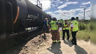 Divers discontinue search for dump truck driver after crash with train in St. Lucie County