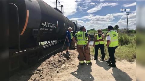 Divers discontinue search for dump truck driver after crash with train in St. Lucie County