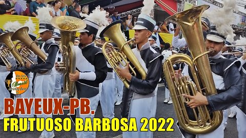 BANDA MARCIAL FRUTUOSO BARBOSA 2022 NO DESFILE CÍVICO MUNICÍPAL DE BAYEUX-PB. 2022