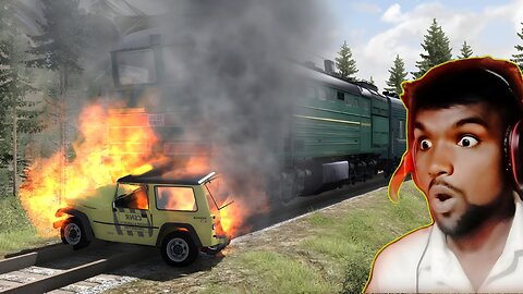 Train accident 😱 BeamNG Drive Gameplay video Hindi