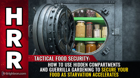 How to use hidden compartments and guerrilla gardening to secure your food as starvation accelerates