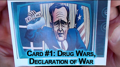 Drug Wars Trading Cards: Card #1: Drug Wars, Declaration of War (Eclipse Comics, George H. W. Bush)