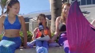 Make-A-Wish Foundation grants girl's wish to be a mermaid