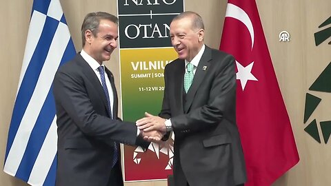 President Erdogan meets with Greek Prime Minister Mitsotakis