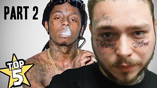 TOP 5 | RAPPER FACE TATTOO'S PART 2 ( Post Malone, Lil Wayne & More... )