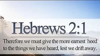 Sunday Night Bible Study! Hebrews 2-