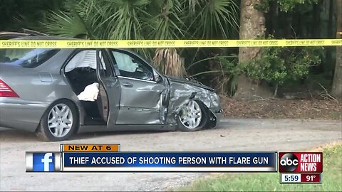 Carjacker shoots man with flare gun during Pasco County crime spree