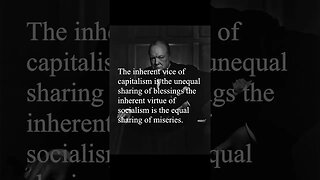 Sir Winston Churchill Quote - The inherent vice of capitalism is the unequal...