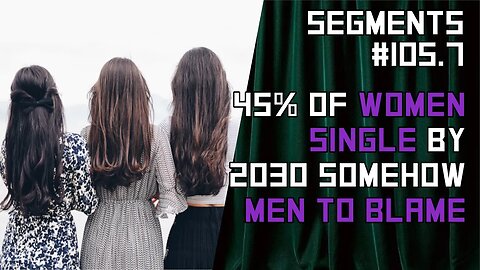 45% of Young Women to be Single Within 7 Years, Feminist Blame Men (Like Always)